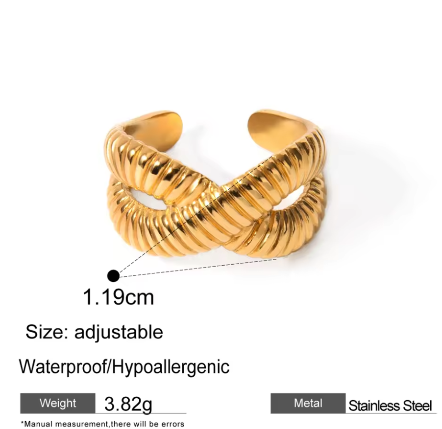 Trend Cross Knot Ring