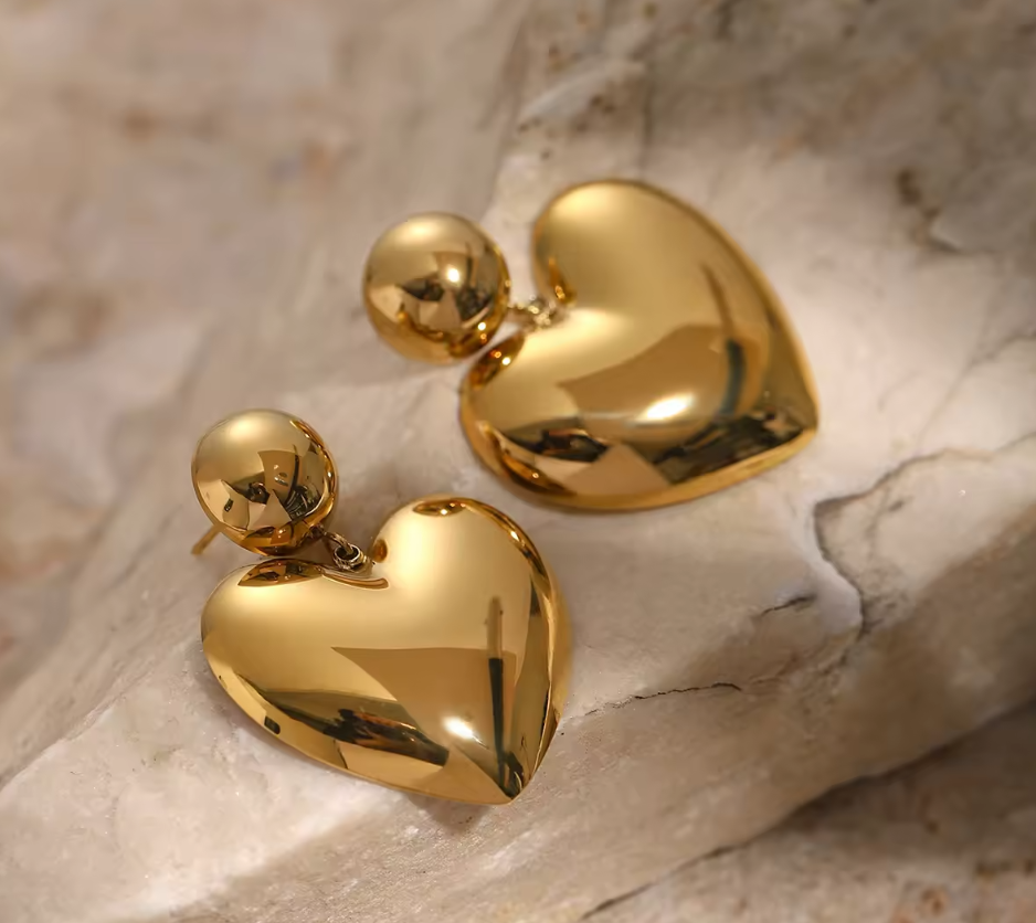 Heart Dangling Earring