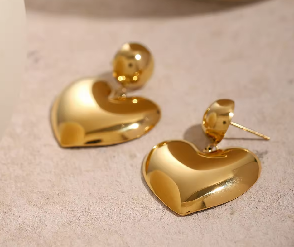 Heart Dangling Earring