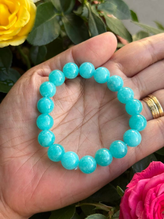 Amazonite Jade Clear Round Smooth 10mm