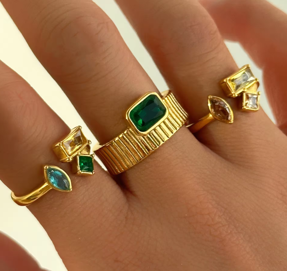 Ring with Green Stone