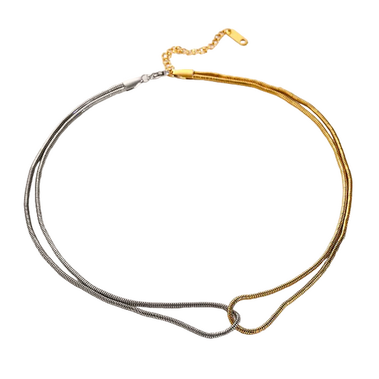 Snake Chain Knot Choker Necklace