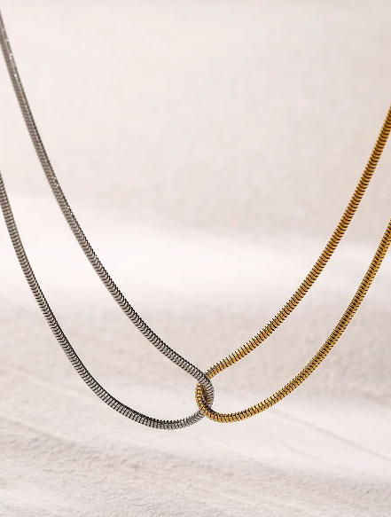 Snake Chain Knot Choker Necklace