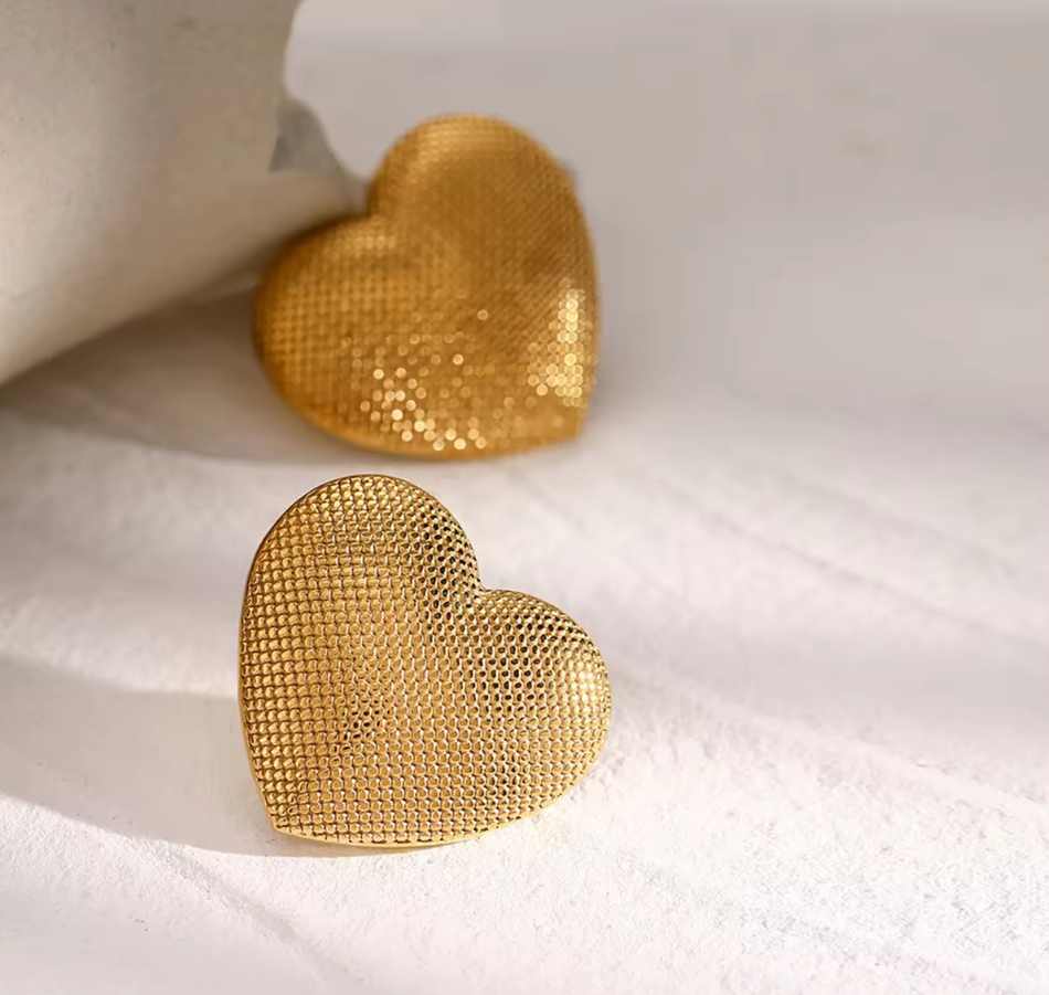 Trendy Earrings Heart Shape