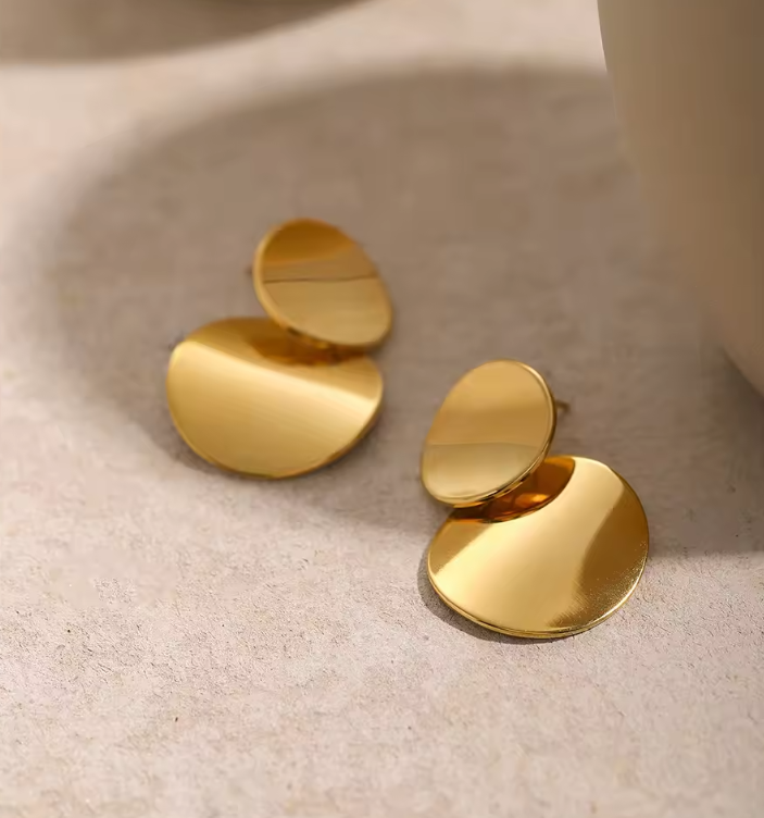 Double Round Earring