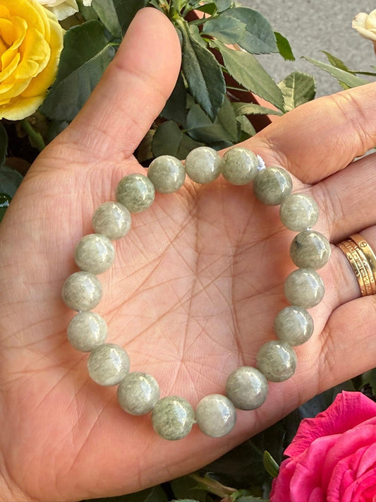 Dark Green Jade Round Smooth 10mm