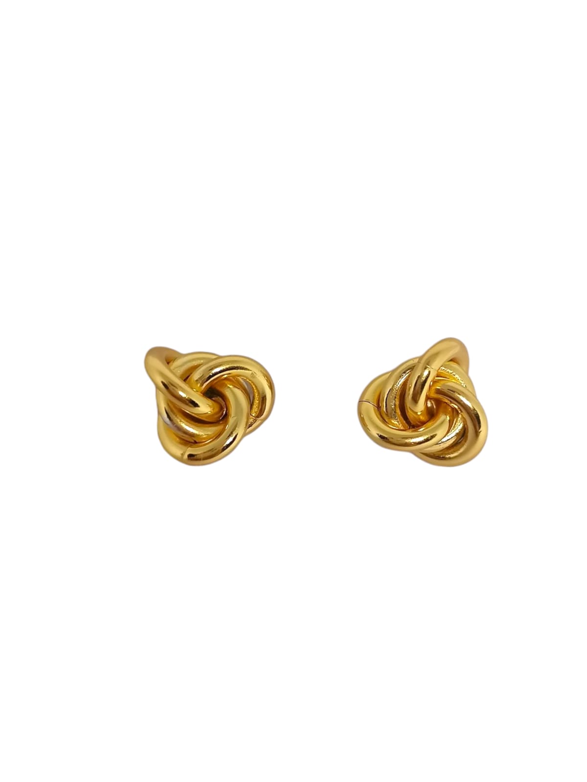 Goldplated 925 Silver Twisted Earring