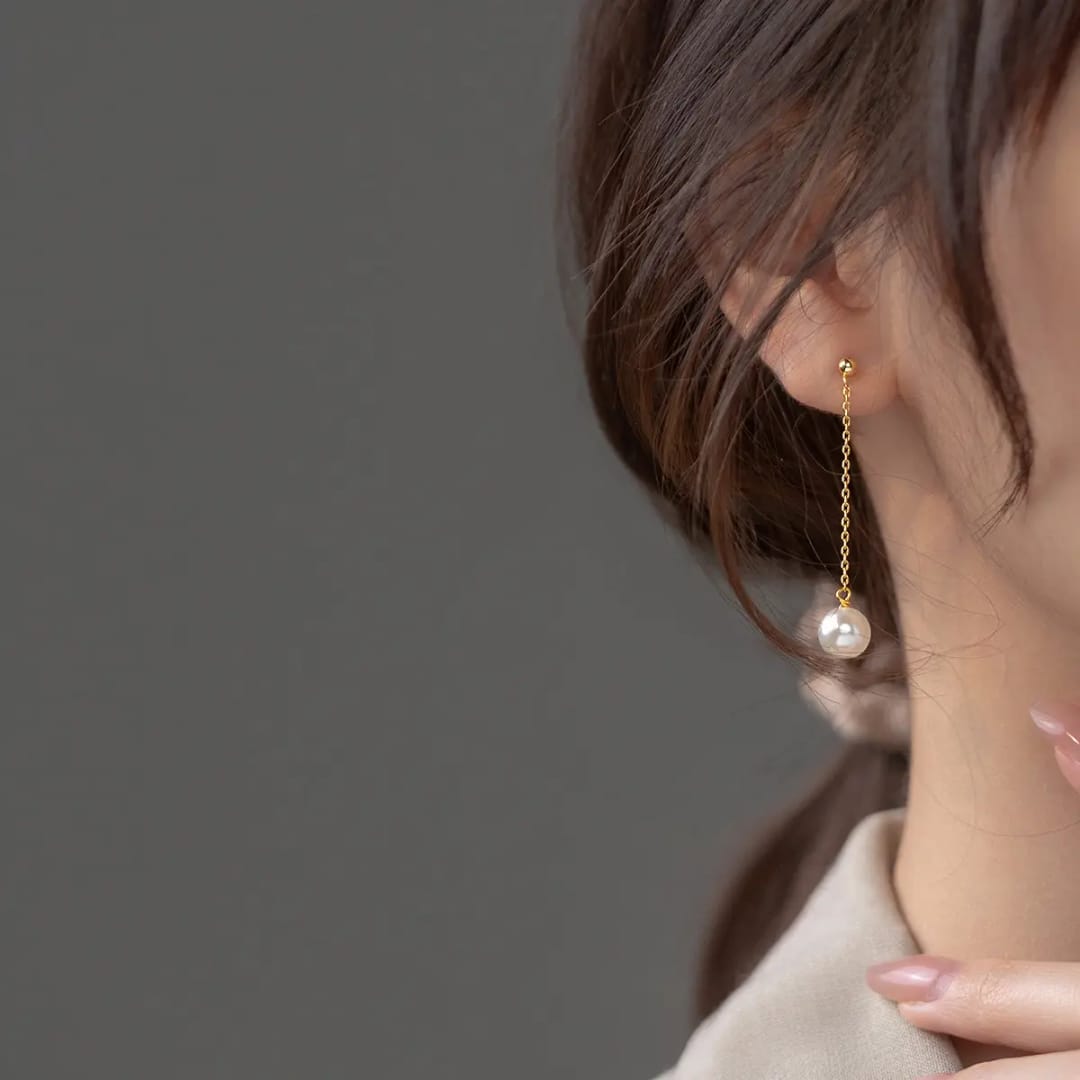 Goldplated 925 Silver Earring