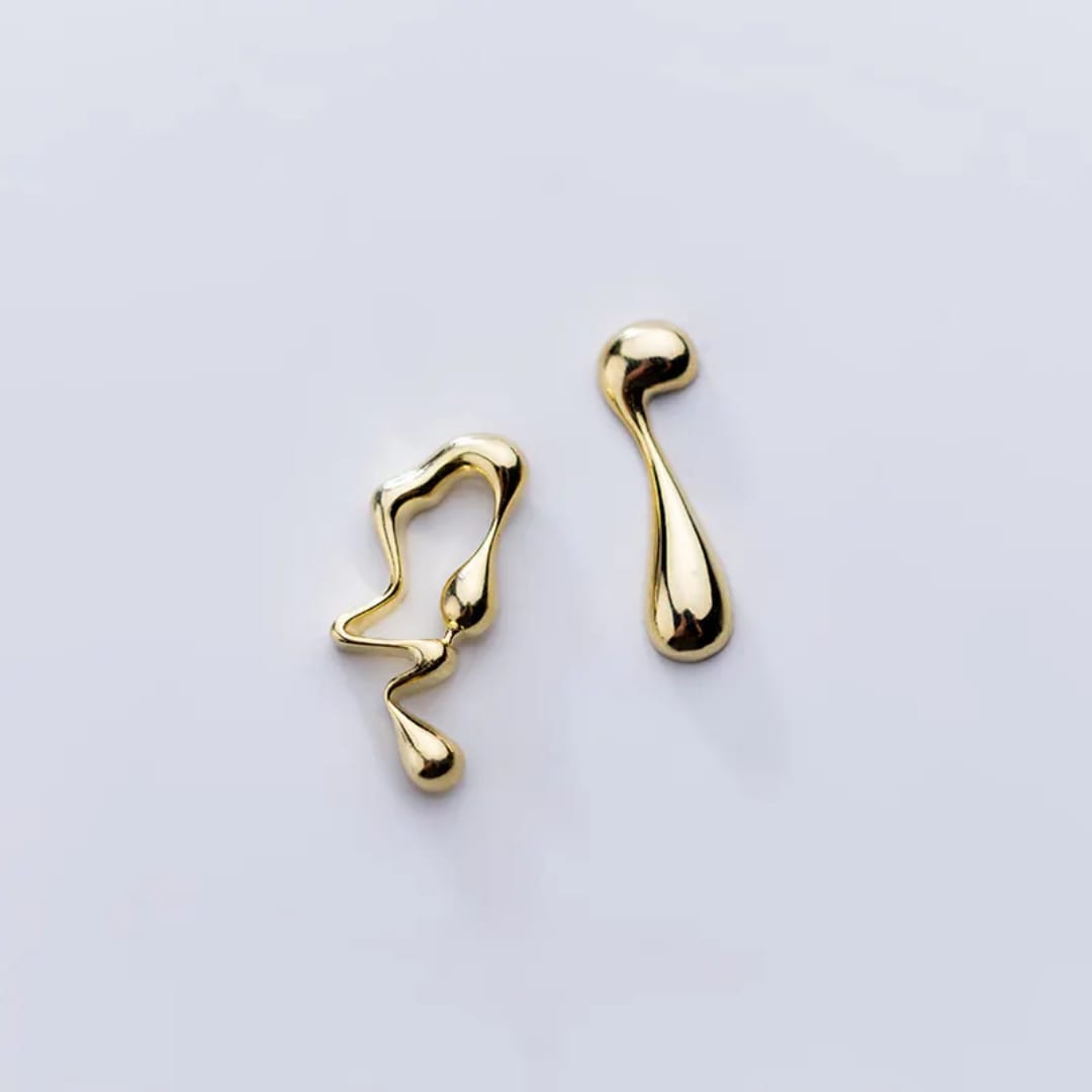 Goldplated 925 Silver Earring