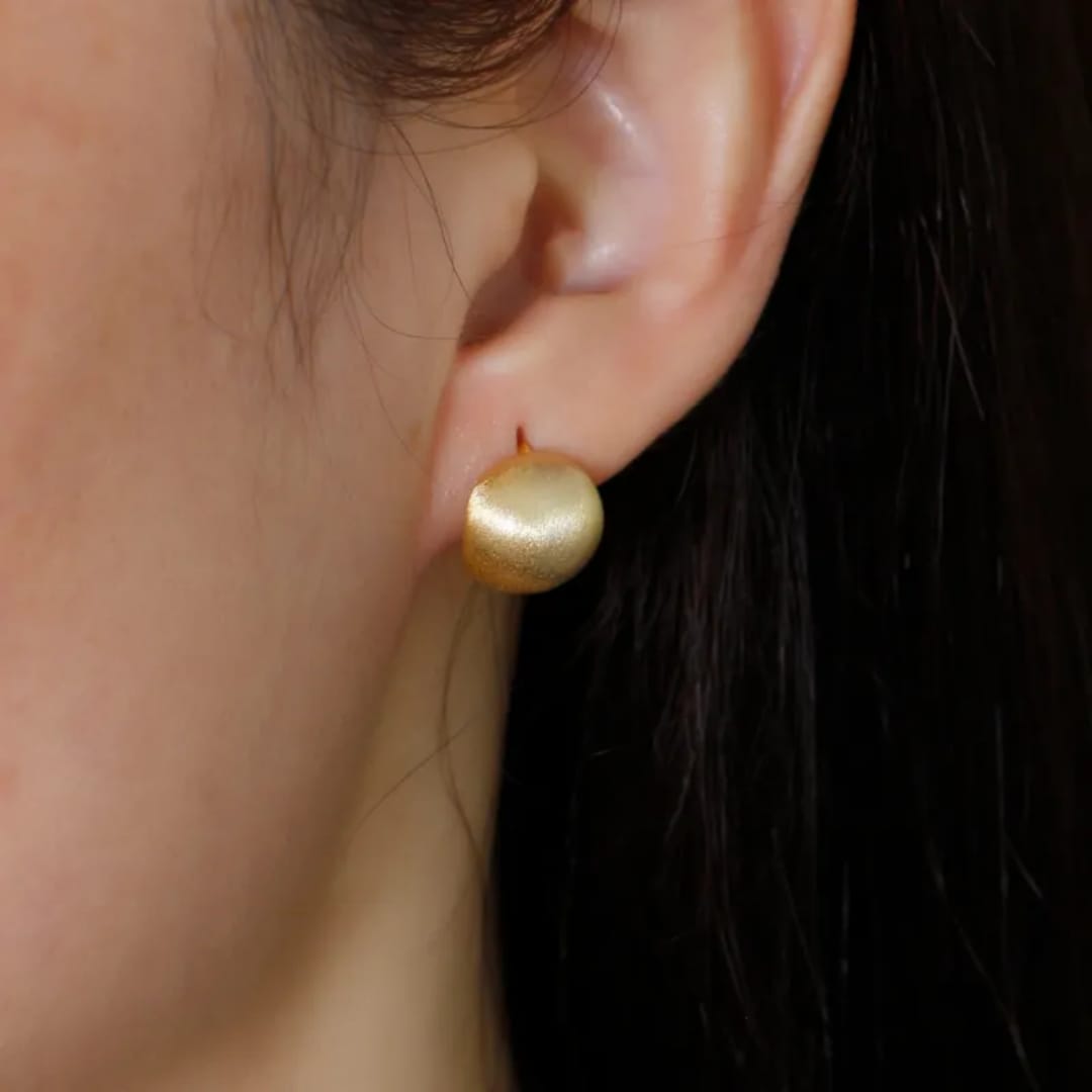 Goldplated 925 Silver Earring