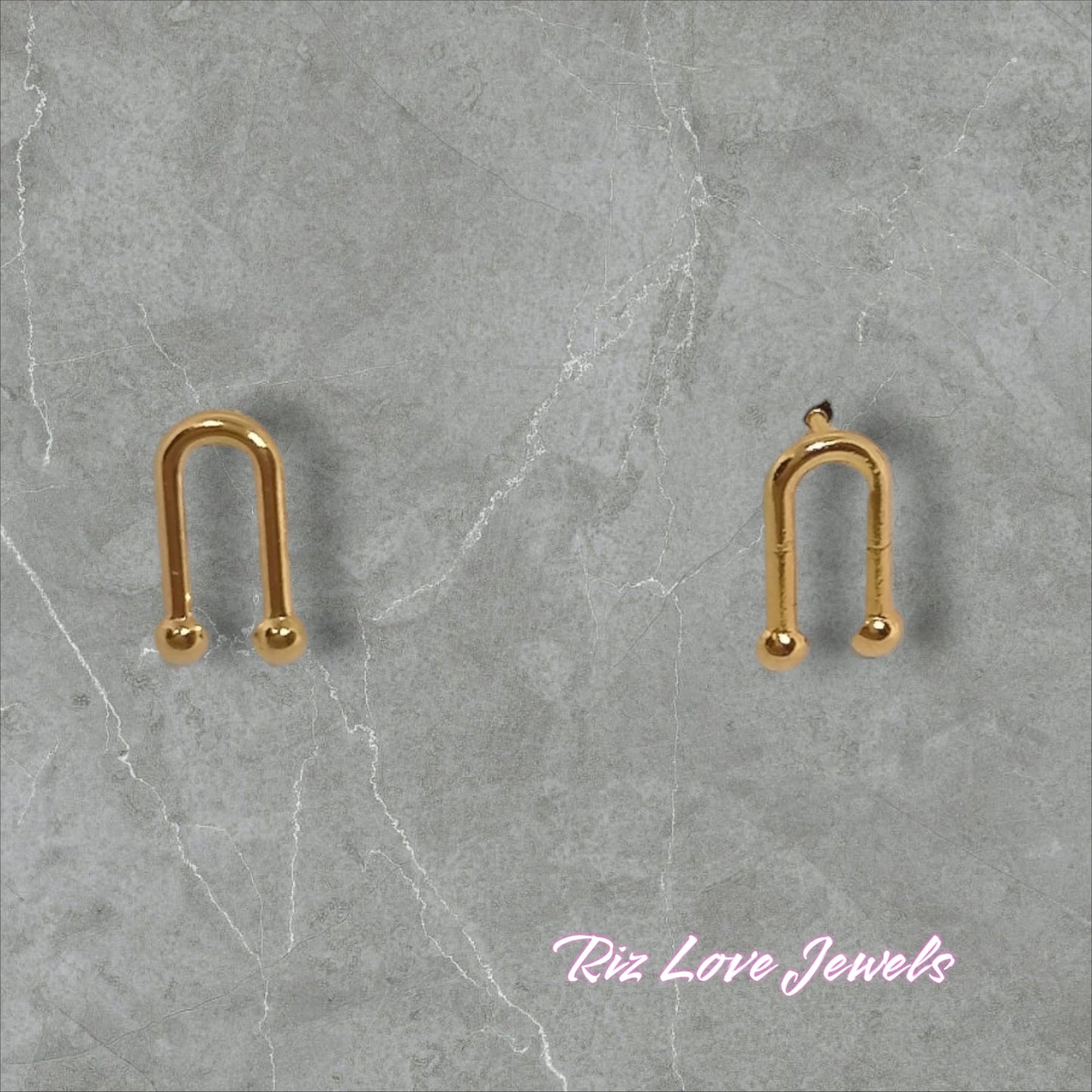 18K Real Gold Earrings