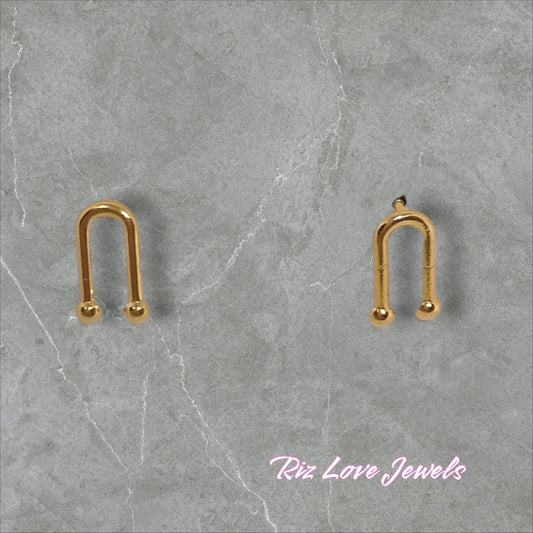 18K Real Gold Earrings