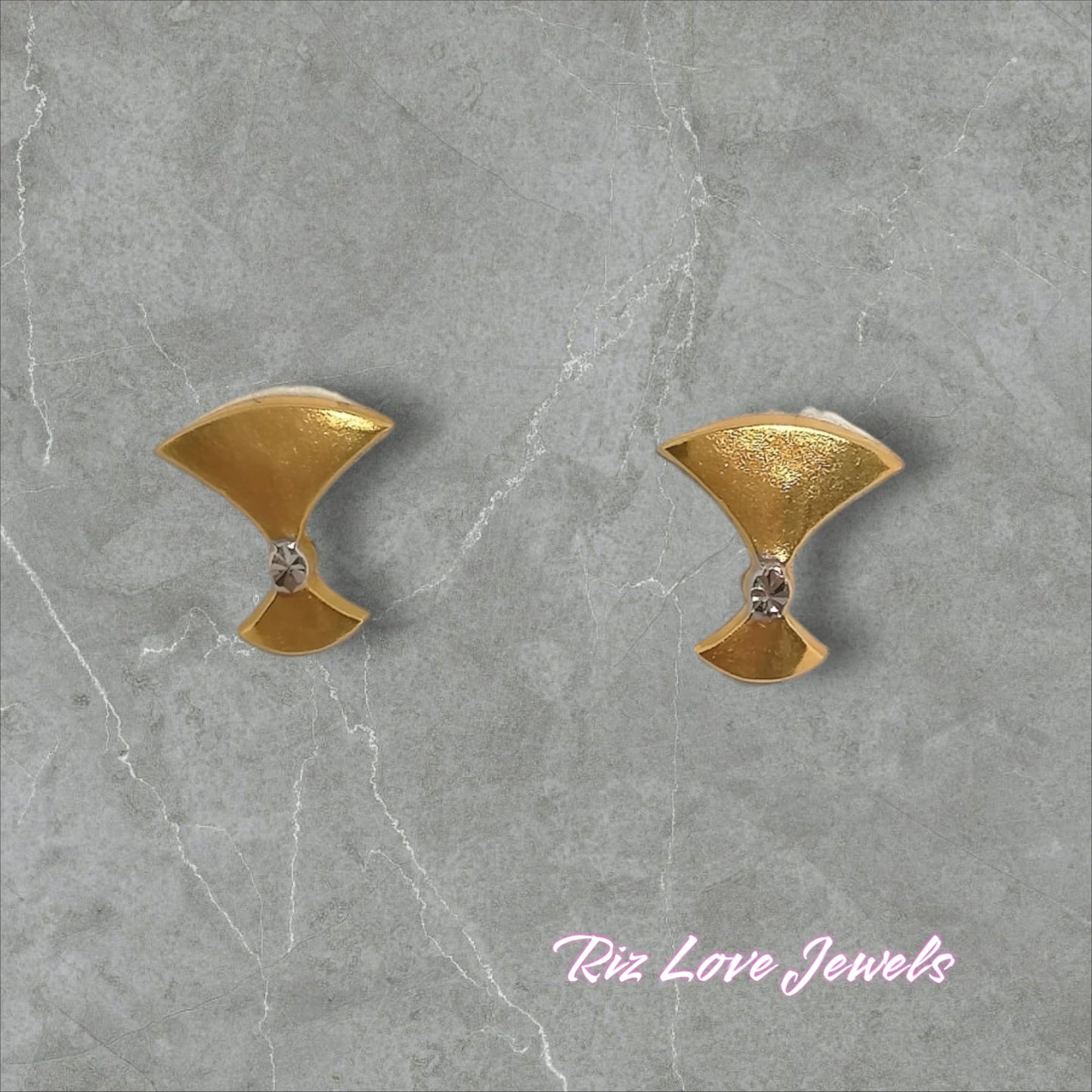 18K Real Gold Earrings