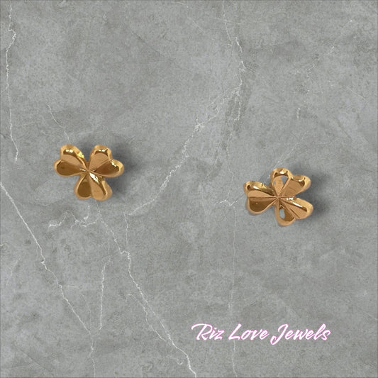 18K Real Gold Earrings