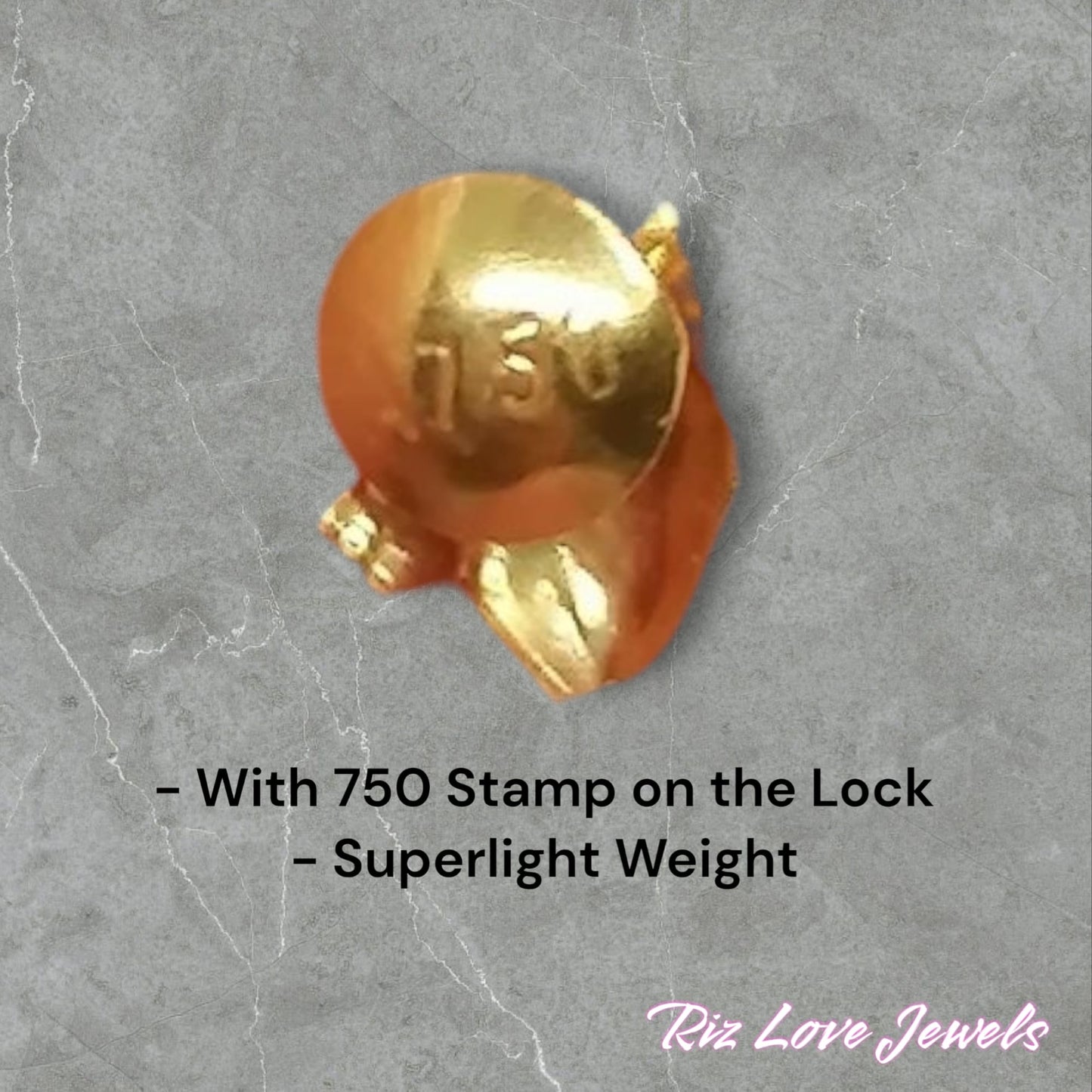 18K Real Gold Cat Earrings