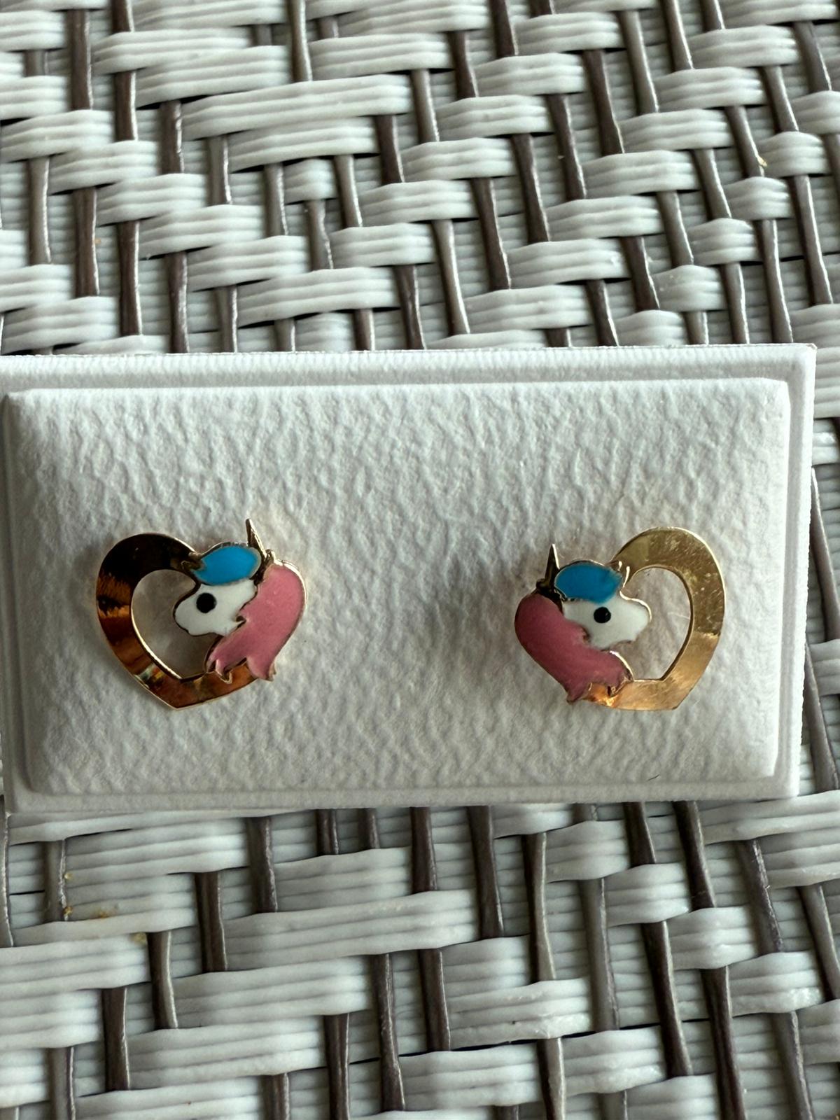 9K Real Gold Earrings