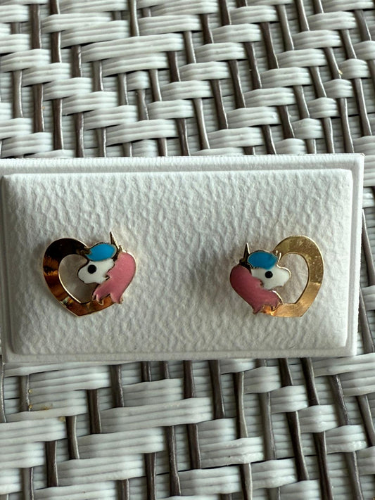 9K Real Gold Earrings