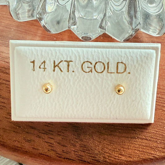 14K Real Gold Earrings