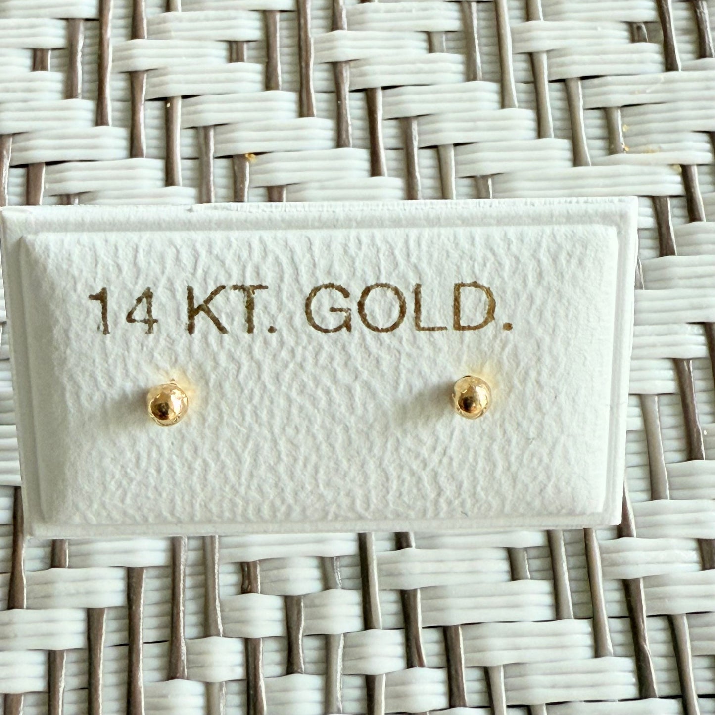 14K Real Gold Earrings